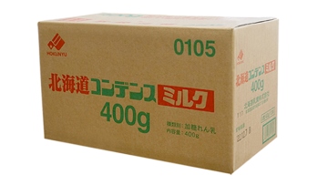 北海道乳業100％煉乳400g/12瓶/箱